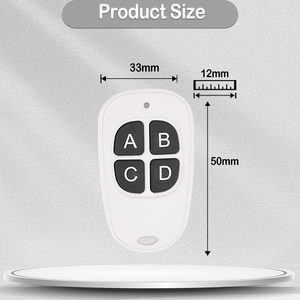 4-kênh đa chức năng 433Mhz không dây RF khóa phụ tùng cửa nhà để xe điều khiển từ xa 4 nút silicon bàn phím cho tự động hóa nhà - Product Image 6