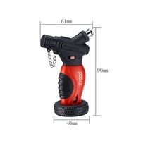 Briquet Minimaliste Personnalisé avec Logo, Mini Torche Électronique Multicolore à Flamme Bleue, Coupe-Vent pour Cigares et Cigarettes, Idéal pour le Camping en Extérieur et les Cadeaux Promotionnels