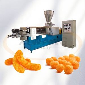 Máquina de bocadillos de hojaldre de maíz pequeño Máquina extrusora de hojaldre hueco de maíz para hacer bocadillos de maíz inflado - Product Image 6