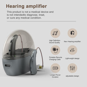 高度なデジタル充電式調整可能<span class=keywords><strong>2</strong></span>チャンネル補聴器高齢者向け優れた騒音低減技術長持ち - Product Image 2
