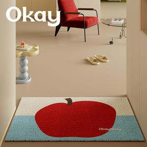 Tapete Rectangular para Entrada de Apple Pear, Lavable con Agua, Antideslizante, para Interiores, Cocina - Product Image 3