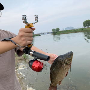 Piaoyu Angeln <span class=keywords><strong>Pro</strong></span> Archery Sling shot Hochwertiges, zusammen klappbares Outdoor-Schieß zubehör aus Aluminium mit Jagd set Gummis chleuder - Product Image 4