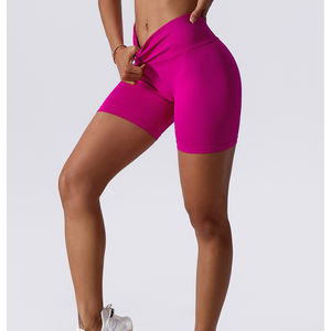 Nuovo Design OEM ad alta elasticità senza soluzione di continuità di sollevamento del sedere pantaloncini <span class=keywords><strong>da</strong></span> palestra <span class=keywords><strong>corti</strong></span> elasticizzati stretti leggings <span class=keywords><strong>da</strong></span> Yoga per le donne - Product Image 1