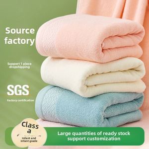 Lot de serviettes de bain et de toilette carrées en pur coton, séchage rapide, couleur unie, avec logo brodé gratuit, pour usage domestique et spa (adulte) - Product Image 2