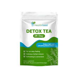Thé détoxifiant hautement efficace de 28 jours, thé détoxifiant biologique à la citronnelle et à la marrue, nettoie efficacement le corps et le côlon - Product Image 1