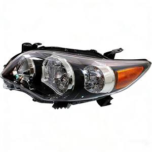 Bloc optique avant OE pour <span class=keywords><strong>Toyota</strong></span> <span class=keywords><strong>Corolla</strong></span> 2011-2013 <span class=keywords><strong>S</strong></span> base LE L CE, pièces auto d'origine - Boîtier noir - Product Image 3
