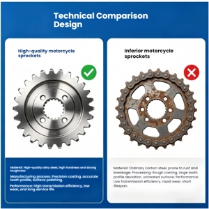 Pignon universel 6 trous 520 47T, pas standard 15,875 mm, pièces de rechange durables pour modèles Kawasaki Suzuki, vente mondiale en promotion - Product Image 2