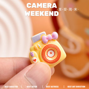 Cabujón plano de resina con diseño de conejo de dibujos animados para accesorios hechos a mano, horquillas y decoración de fundas de teléfono - Product Image 2