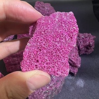 Grosir batu kasar Rubi mentah kristal merah kualitas tinggi untuk dekorasi
