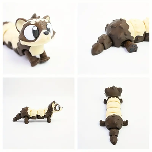 Statue de Furet Mignon Imprimée en 3D, Furet Articulé pour Cadeaux de Fête, Cadeau d'Anniversaire pour Collection d'Animaux et de Dinosaures - Product Image 5