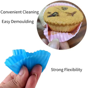 7cm DIY Baking công cụ Silicone bánh cup khuôn mẫu cho Muffin & cupcake thế hệ mới Silicone Muffin cup khuôn mẫu - Product Image 5