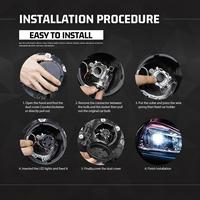 Ampoule de phare LED automobile X120Pro haute puissance 240W H1 H7 H11 H3 9007 9004 240W à lumen stable