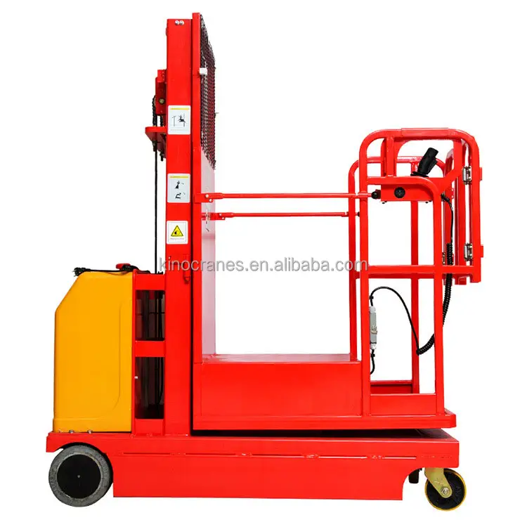 Vertikale 3m 4m 4,5 m selbst bewegende elektrische Lifter-Arbeitsbühne Warehouse Stock Order Picker