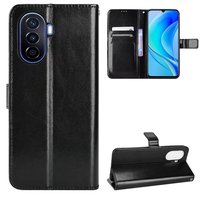 Étui portefeuille de luxe en cuir PU Crazy Horse pour HUAWEI Nova Y70/Nova Y70 Plus