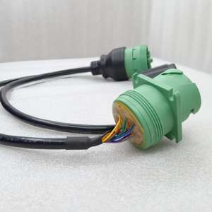 Кабель-разветвитель XINYING KH20137-0008 J1939 OBD II (тип-2), зеленый, штекер-гнездо, 24AWG, медный провод в ПВХ изоляции, для автомобильной диагностики - Product Image 5