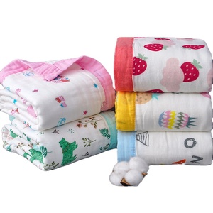 Coperta Avvolgente per Neonati in Mussola 100% Cotone con Motivi Cartoon, 6 Strati, per Casa, Viaggio, Picnic, Hotel, Aereo - Product Image 4