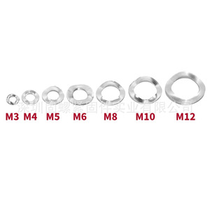 304 Stainless Steel Wave <b>Washer</b> Set M3 M4 M5 <b>M6</b> M8 M10 M12 DIN25201 Spring <b>Washer</b> for Fastening Applications - Product Image 3
