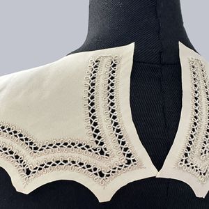 나비 분리 가능한 흰색 레이스 칼라 자수 맞춤 도매 니트 크로 셰 뜨개질 네크 라인 중공 거짓 칼라 - Product Image 2