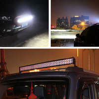 Barre lumineuse LED super brillante 12V 24V à une seule rangée, phare fin à faisceau spot, lampe de conduite tout-terrain pour camion, pick-up, SUV