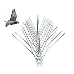 Pointes d'oiseaux Acier inoxydable <span class=keywords><strong>Anti</strong></span>-Pigeon Lutte antiparasitaire Conception standard Pointes de dissuasion pour oiseaux Oiseau à semi-conducteurs - Product Image 1