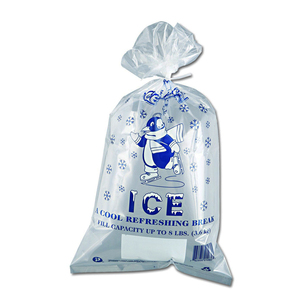 Custom Food grade biodegradable drawstring ice plastic bag