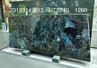 Petite dalle de granit bleu de Madagascar, surface polie, design moderne, pierre de repas extérieure, prix