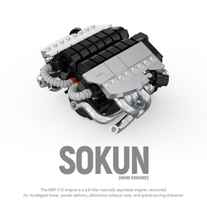 ชุดตัวต่อ PINBO <span class=keywords><strong>DB9</strong></span> V12 มินิเอนจิ้น MOC แบบประกอบเอง รุ่นเครื่องยนต์รถยนต์ ของเล่น STEM ของสะสม ตัวต่อประกอบเป็นของขวัญสำหรับผู้ใหญ่ - Product Image 3