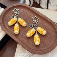 Pendentif segment de banane de simulation, porte-clés étoile pour sac, pendentif pour sac à main, jouet comestible créatif, support de bijoux, vente en gros