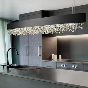 Modern design led glass dining room decorative chandelier blown glass pendant lighting for kitchen island