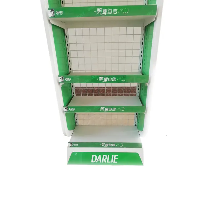 Fabriek Professionele Aangepaste Hoge Kwaliteit Rvs Plaatwerk Supermarkt Display Rack