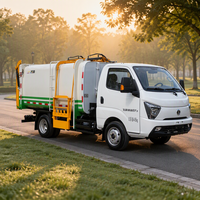 Camion à ordures à chargement et déchargement automatiques, nouvelle énergie, pour l'assainissement environnemental et le transport des déchets