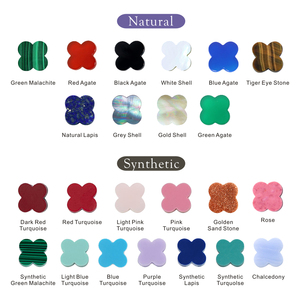 Trébol suelto madre perla 6mm/8mm/10mm/12mm/15mm Concha blanca Natural trébol de cuatro hojas piedras preciosas sueltas para la fabricación de joyas - Product Image 6