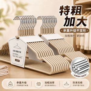 Wide Shoulder Clothes Hanger Non Slip Plastic Coat Hanger For Home Use Adult Clothing Organizer Rectangle Shape Hook Type - Product Image 5