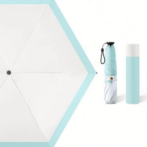 OEM New Design Pocket Promotional Capsule Parasol Portable UV Small Foldable Mini 5 Folding Custom Logo <b>Umbrella</b> - Product Image 2