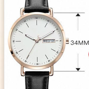 นาฬิกาข้อมือควอตซ์แบบอนาล็อกสำหรับ<span class=keywords><strong>ผู้หญิง</strong></span> IBSO กันน้ำ สา<span class=keywords><strong>ย</strong></span>หนัง ดีไซน์บางเฉี<span class=keywords><strong>ย</strong></span>บ หน้าปัด 32 มม. ระบบ Miyota ตัวเรือนโลหะผสม หนา 10 มม. สไตล์แฟชั่นมีเสน่ห์ - Product Image 2