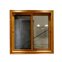 Fenêtres coulissantes en bois à cadre en bois composite aluminium Conceptions de fenêtres en bois