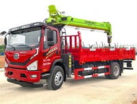 Grue montée sur camion FAW Zoomlion, grue articulée mobile, moteur à engrenages, haute efficacité, robuste, légère, stable, durable, sûre