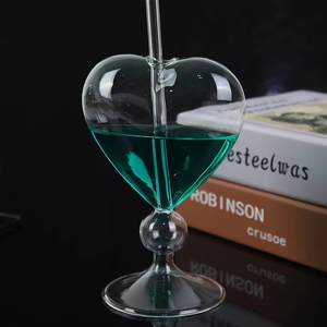 نظارات الكوكتيل على شكل قلب, جديد 310 مللي الديكور شريط كوكتيل خالي من الرصاص على شكل قلب نظارات القلب كأس - Product Image 6