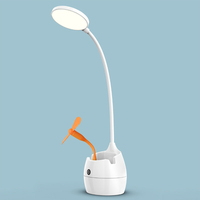 Lampe de lecture avec porte-stylo, nouveauté, chargeur pour étudiant, Protection des yeux, dortoir, bureau, lampe de Table