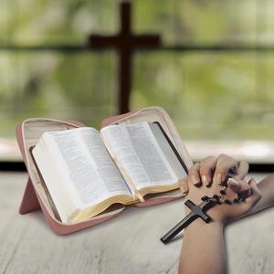 28x21x6cm Soft <b>Bible</b> Case with Zippered <b>Pocket</b> and Handle Fits <b>Bible</b> - Product Image 2