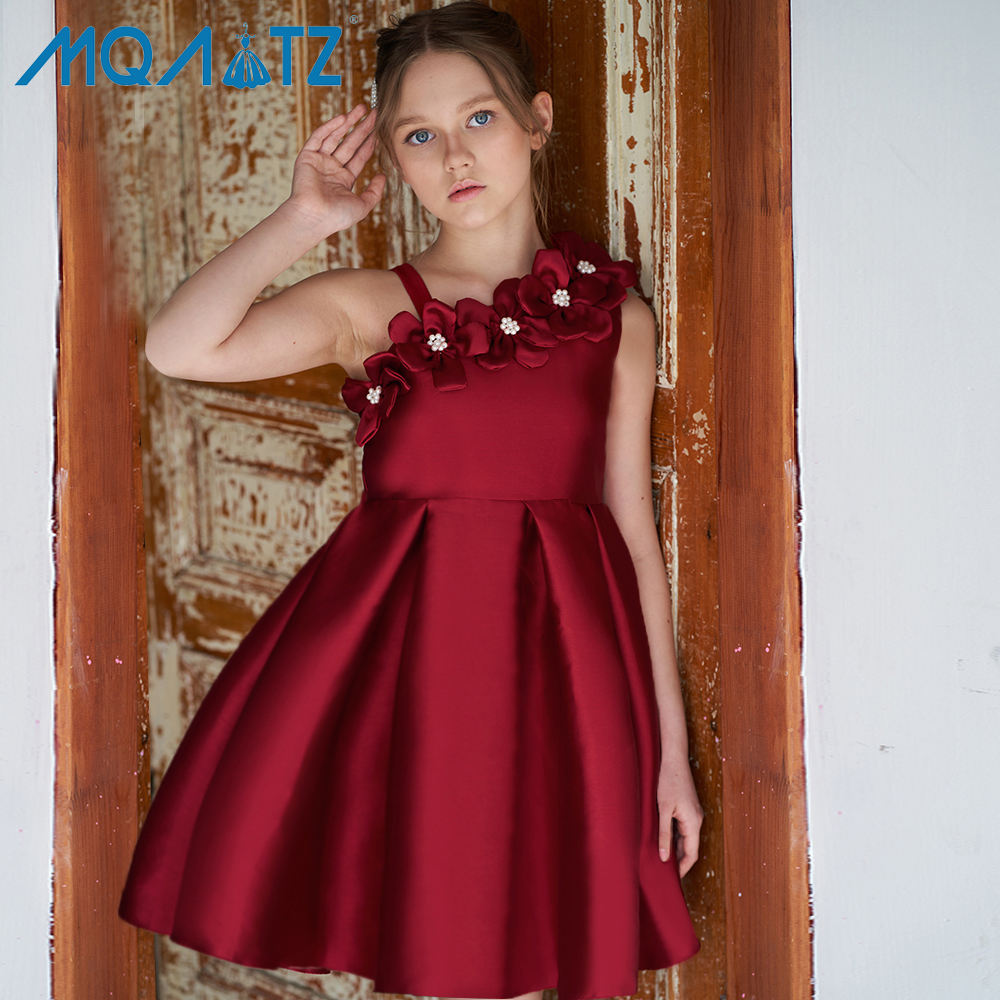 Rode Jurk Meisje Kinder Feestjurk Maqtz Top Ranking Baby Luxe