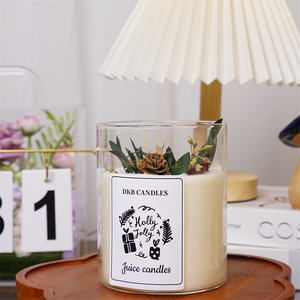 Vela Aromática Hecha a Mano con Flores Secas, Ecológica, para Decoración del Hogar, Cumpleaños, Bodas, con Fragancia Vegetal, de Cera de Soja - Product Image 5