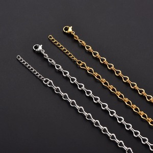 สร้อยข้อมือสแตนเลสสตีลทำมือ สไตล์มินิมอล สวยงาม เหมาะสำหรับผู้หญิง สร้อยข้อเท้า สร้อยคอสั้น เครื่องประดับโลหะ - Product Image 4