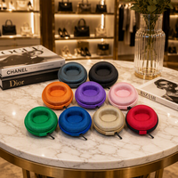 Étui de voyage rond personnalisé haut de gamme pour montre, boîte cadeau en EVA rigide pour montre-bracelet, sac à fermeture éclair en EVA de luxe pour smartwatch