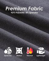 Camiseta de Golf para Hombre con Cierre de Cremallera, Cuello Alto, Manga Larga, Rendimiento Deportivo, Absorbe la Humedad, Ligera, de Algodón y Spandex