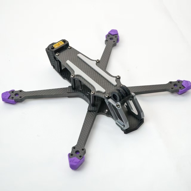 PXRC 5 Inch Carbon Fiber Racing Drone Frame FPV X Frame Replacement Freestyle-Durable Frame High-Speed Stable Flight PX5