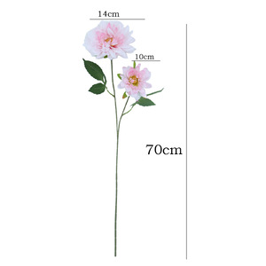 Flores Artificiales de Dalia Azules de Seda con Tallo Individual para Decoración del Hogar y Bodas - Product Image 5