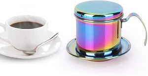 Filtro da caffè vietnamita tradizionale gocciolante per caffè riutilizzabile filtro per delfini in acciaio inossidabile - Product Image 2