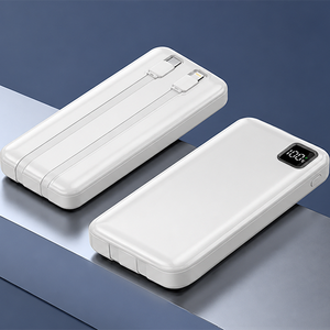 พาวเวอร์แบงค์ 22.5W 10000mAh พร้อมสายชาร์จในตัวคู่ รองรับการชาร์จเร็วทุกโปรโตคอล ใช้งานได้กับอุปกรณ์ทุกประเภท - Product Image 1