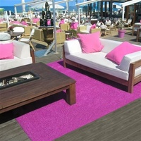 XIAOUGRASS XIAOU20100-Lila 20mm Weicher Synthetischer Lila Rasen 2cm Innen- und Außenbereich Outdoor-Teppichrasen